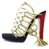 6 Gorgeous Metallic Christian Louboutin Sandals ...