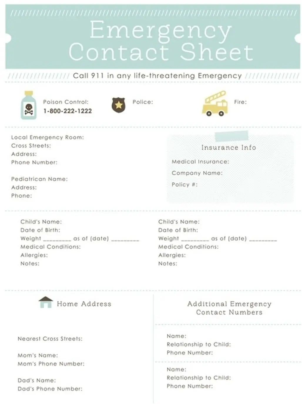 Emergency Contact Info