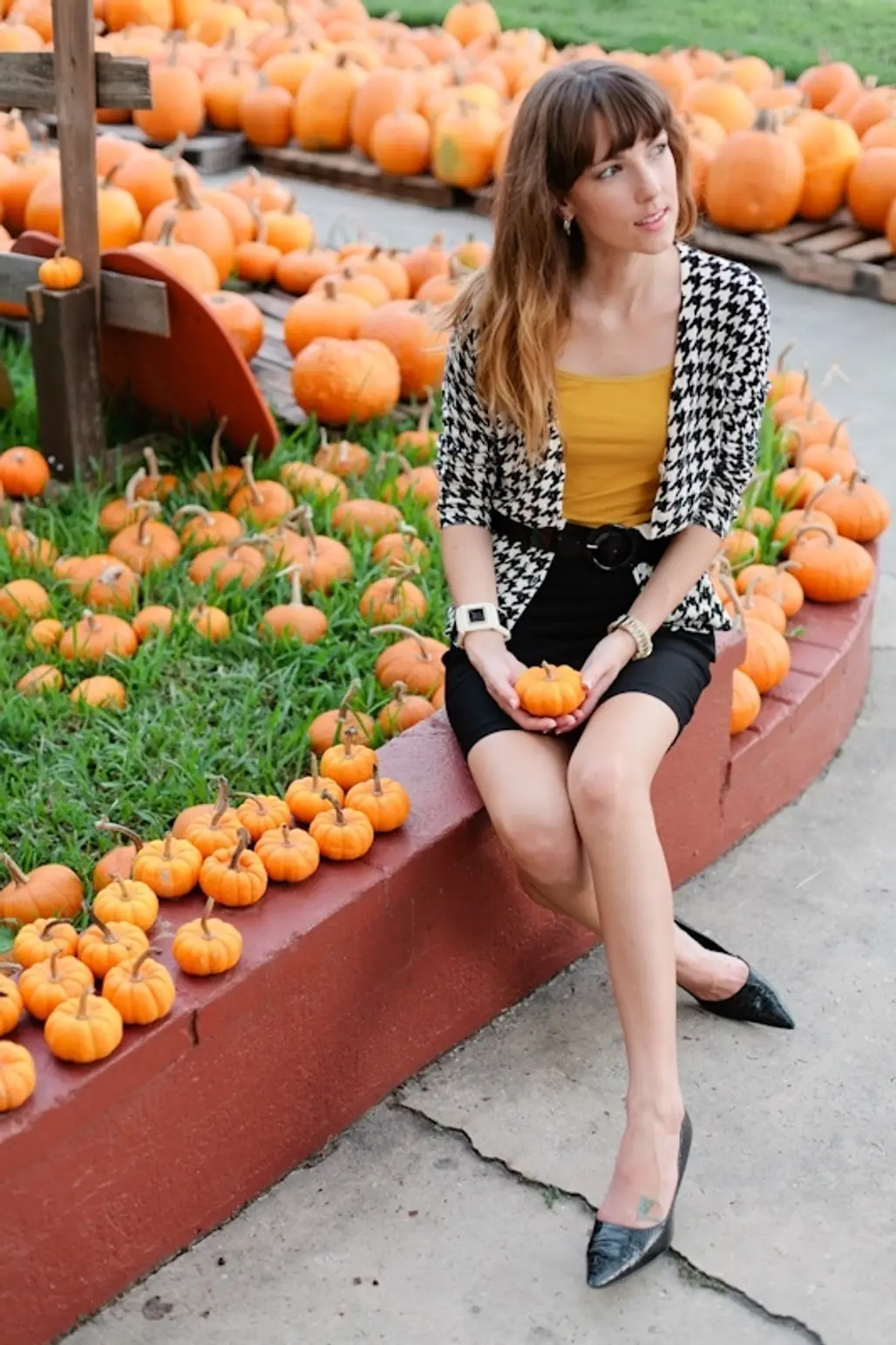 Posing in the Pumpkin Patch