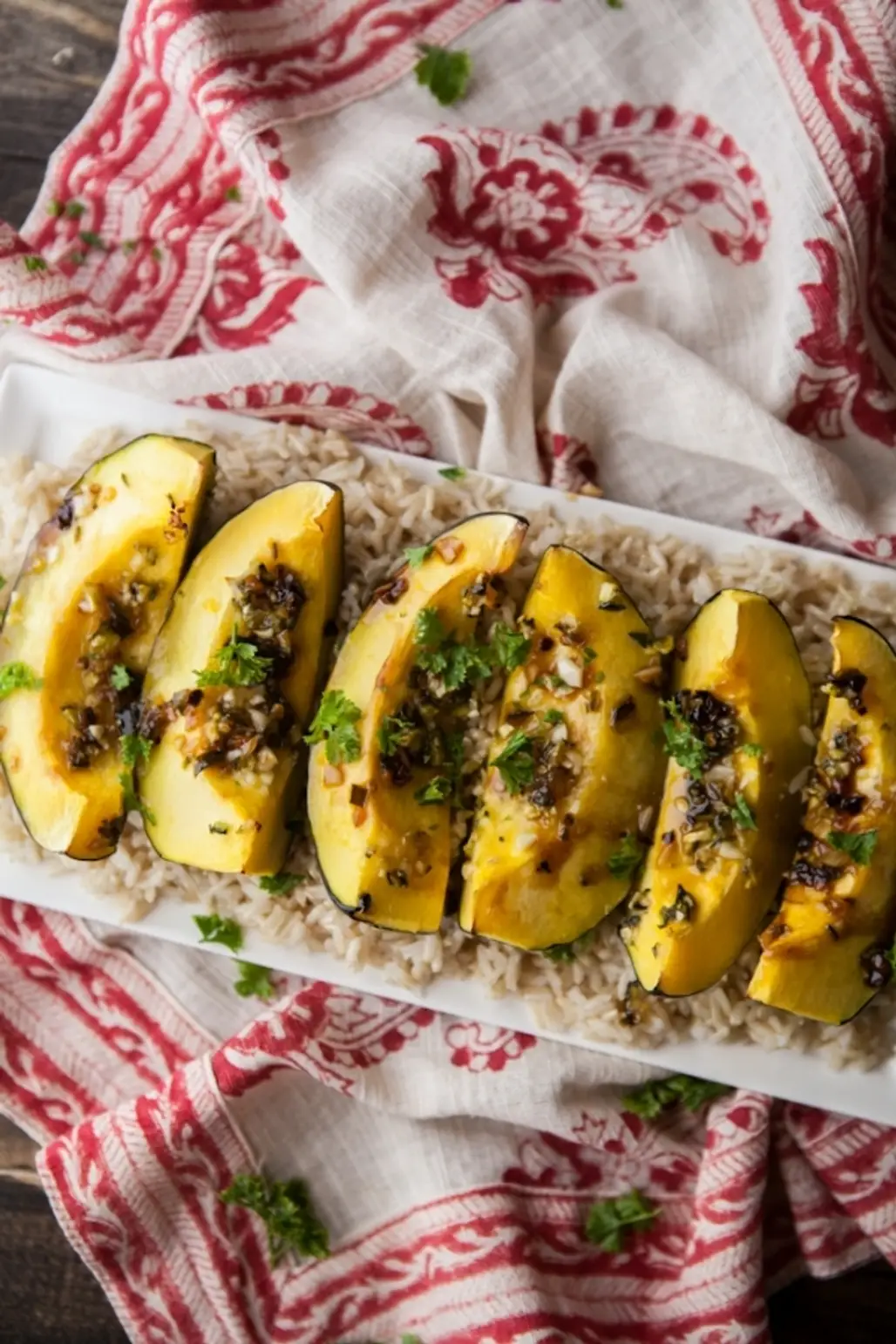 Roasted Squash with Apple Cider Drizzle