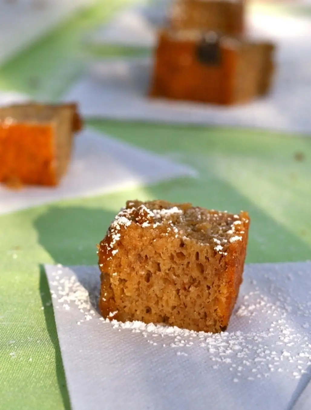 Apple Cider Cake Squares with Special Apple Cider Sauce