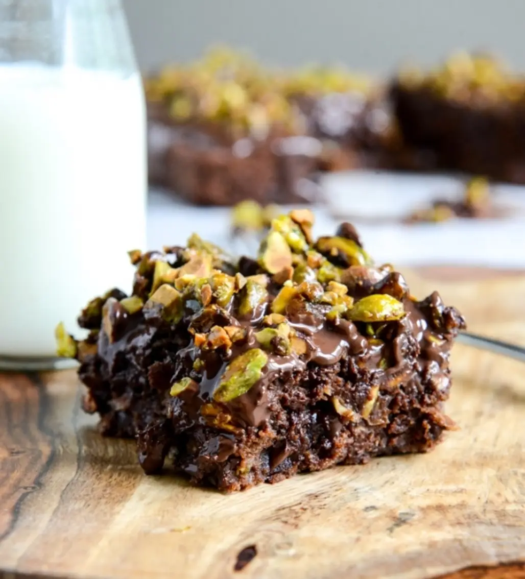 Chocolate Fudge Zucchini Brownies with Frosting- Gluten Free