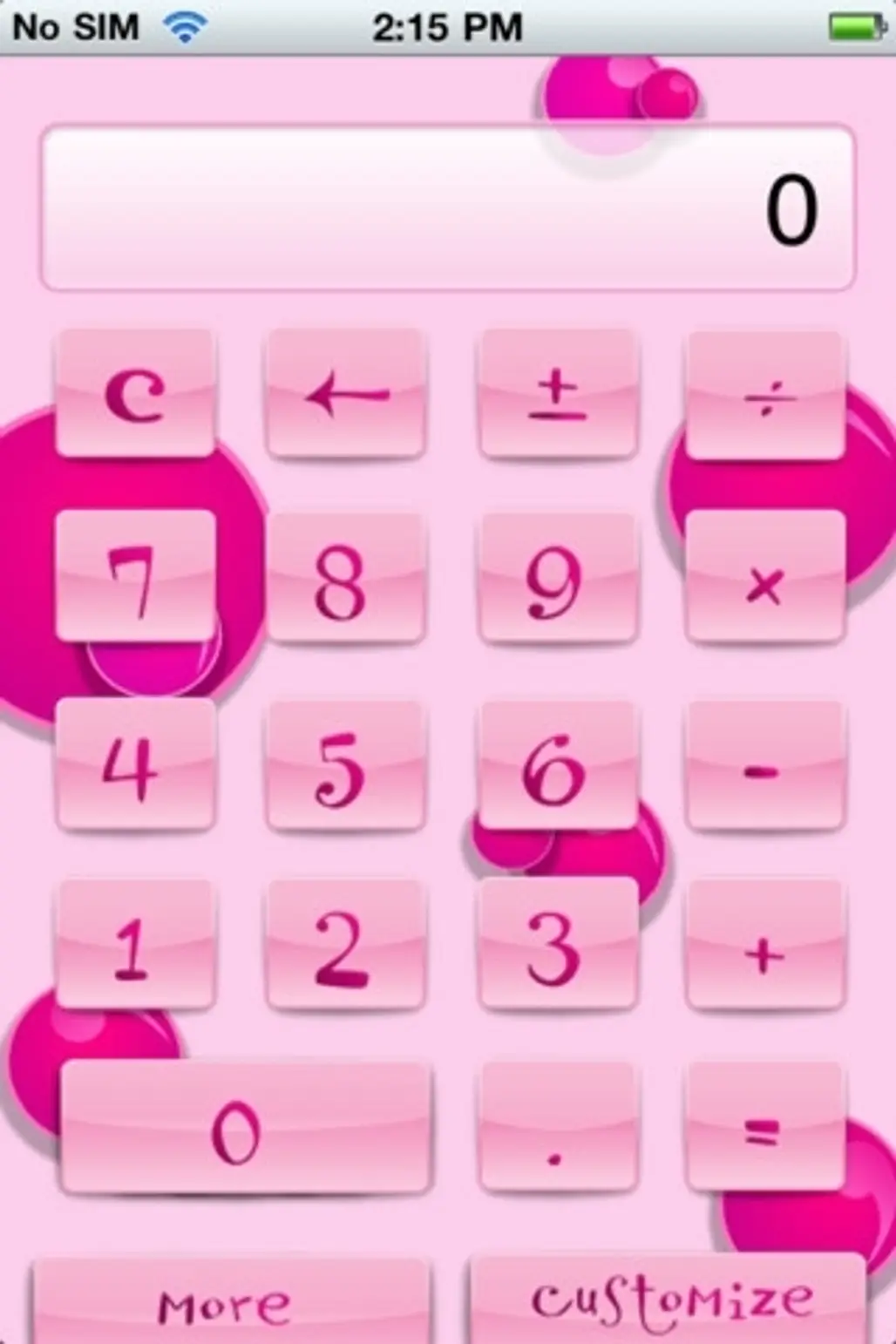 Calculator in Pink