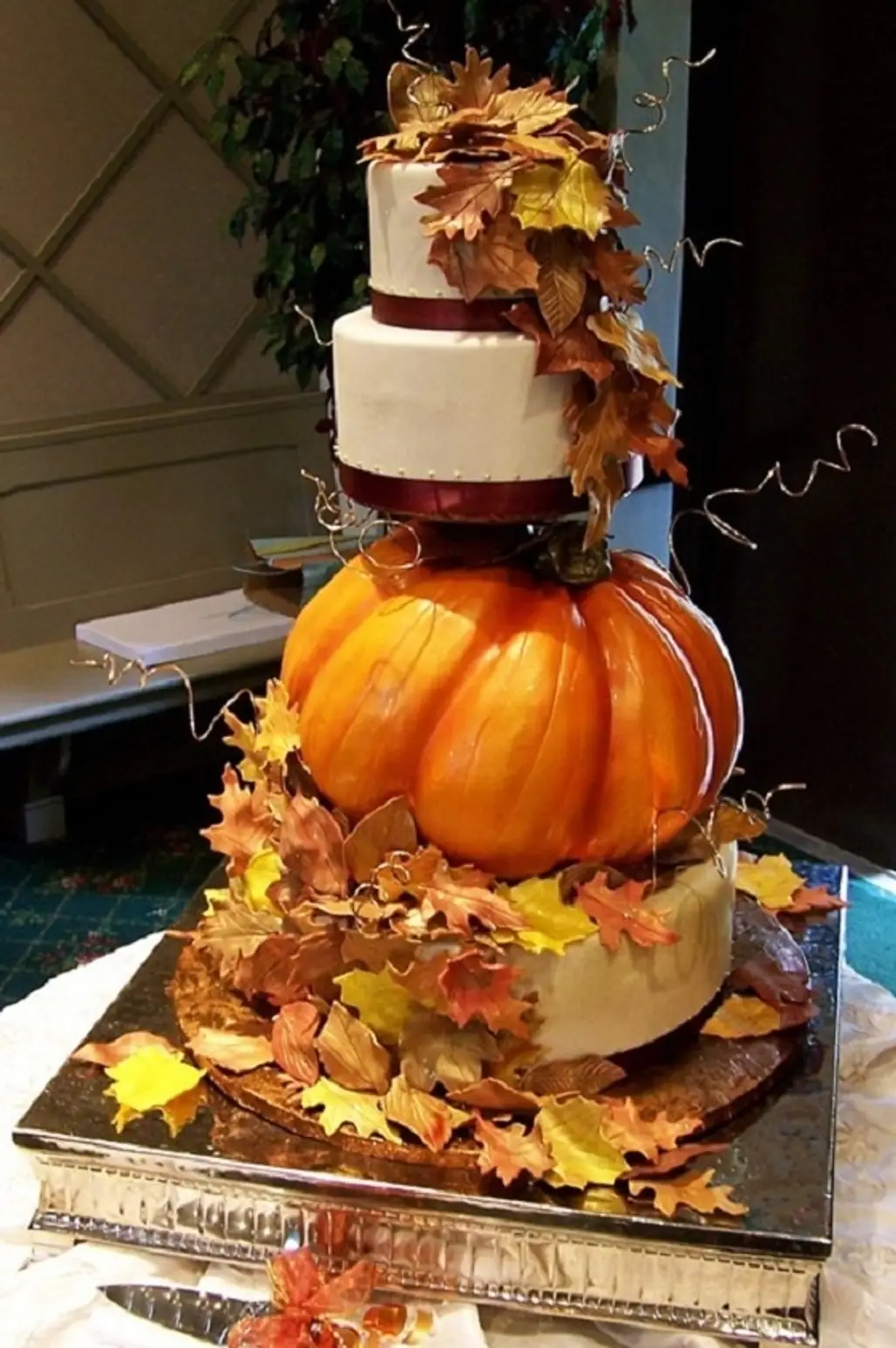 Rustic Pumpkin Wedding Cake