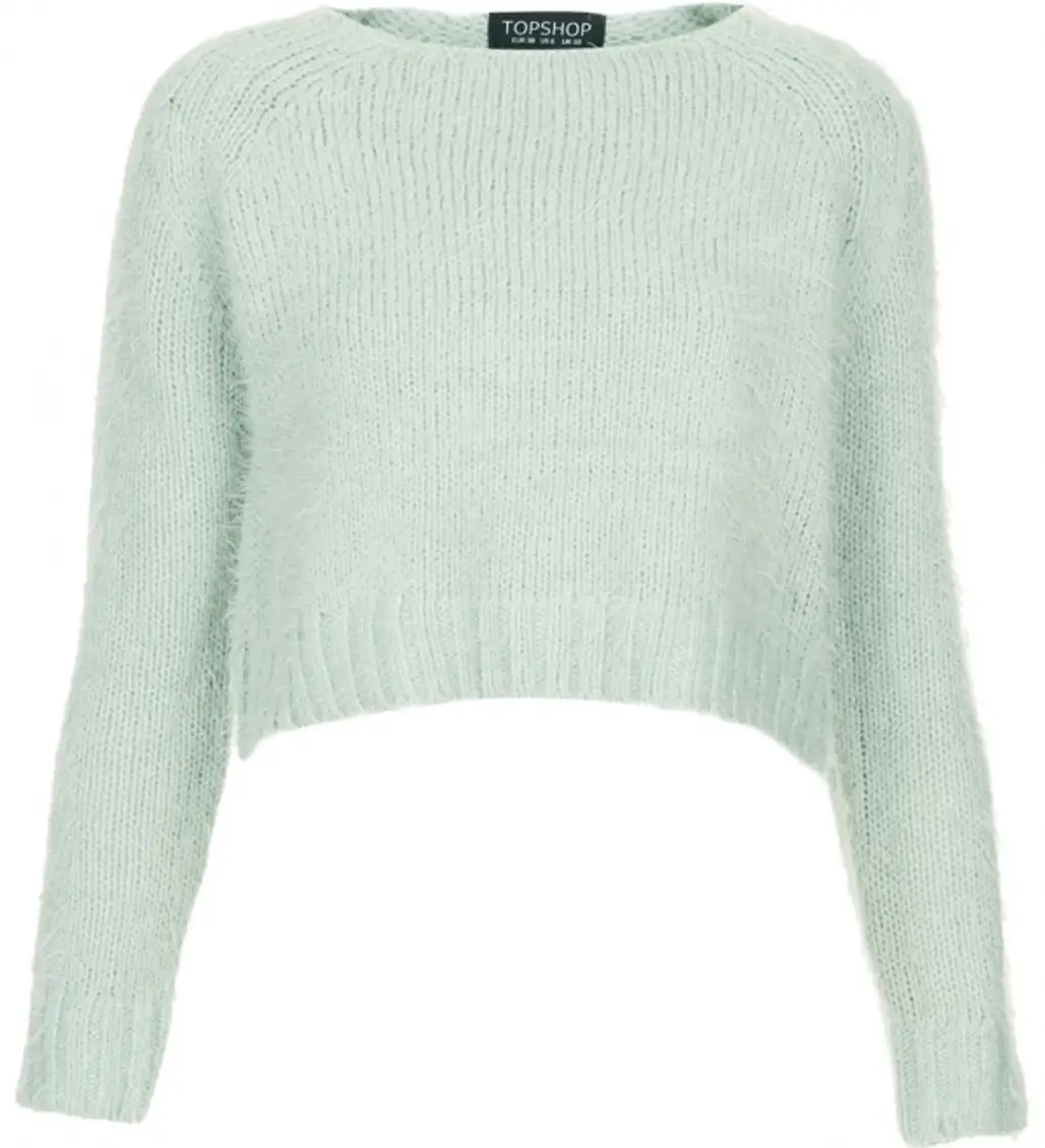 Fluffy Cropped Sweater