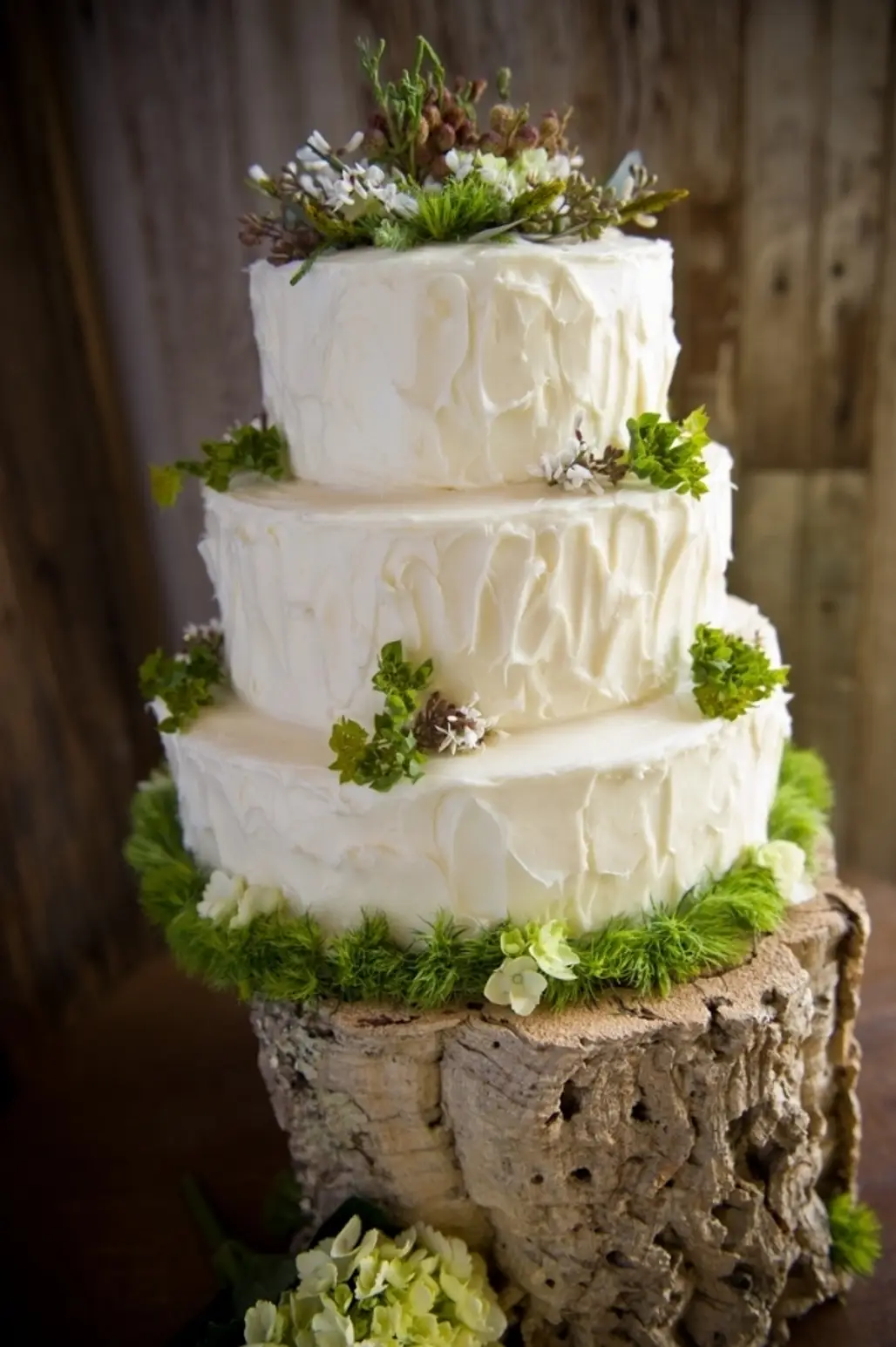 Woodland Rustic Wedding Cake