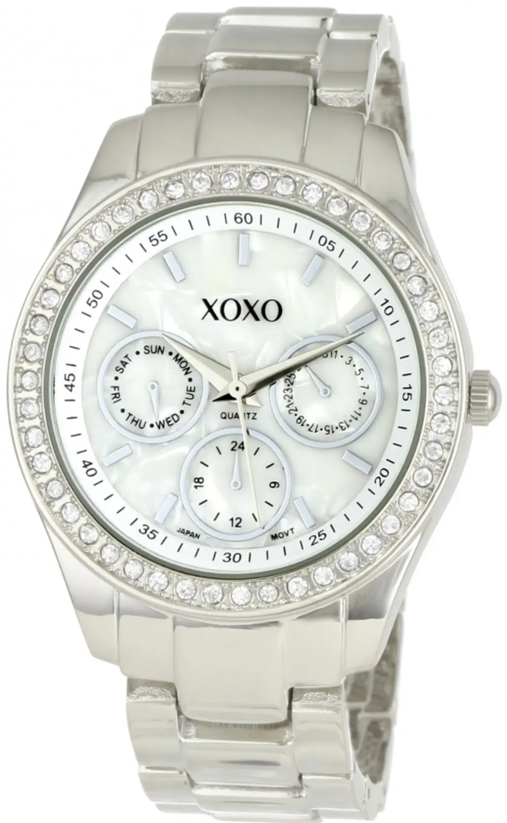 XOXO Silver-Toned Bracelet Watch