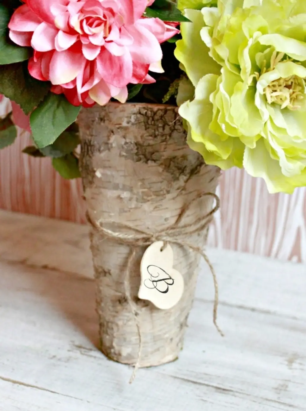 Rustic Bark Vase