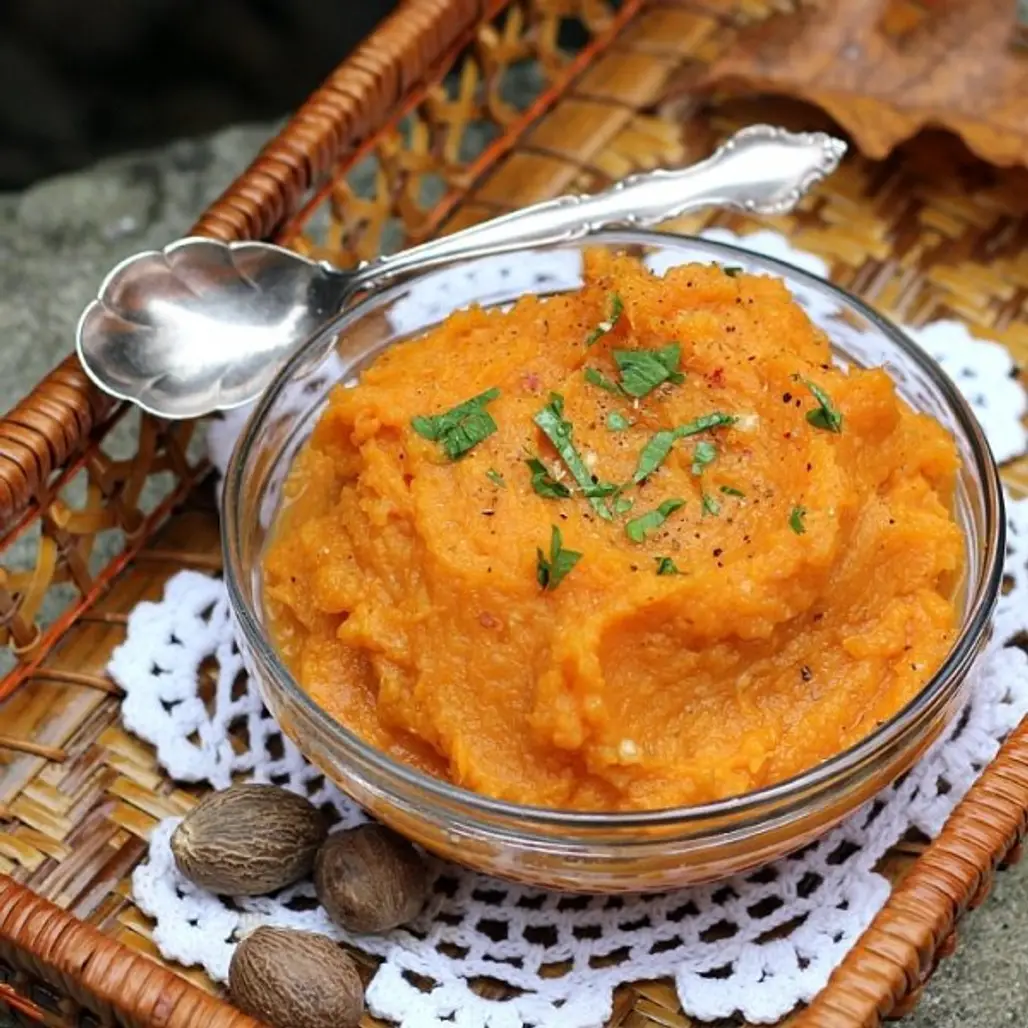 Whipped Sweet Potatoes with Coconut Milk and Vanilla Cream