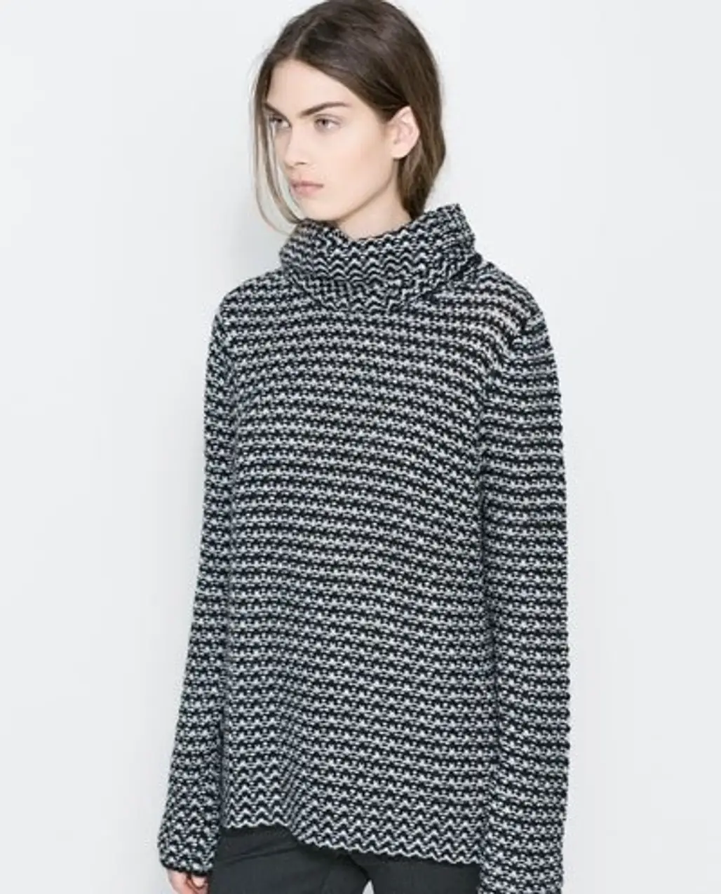 Zara – Sweater with Loose Turtleneck