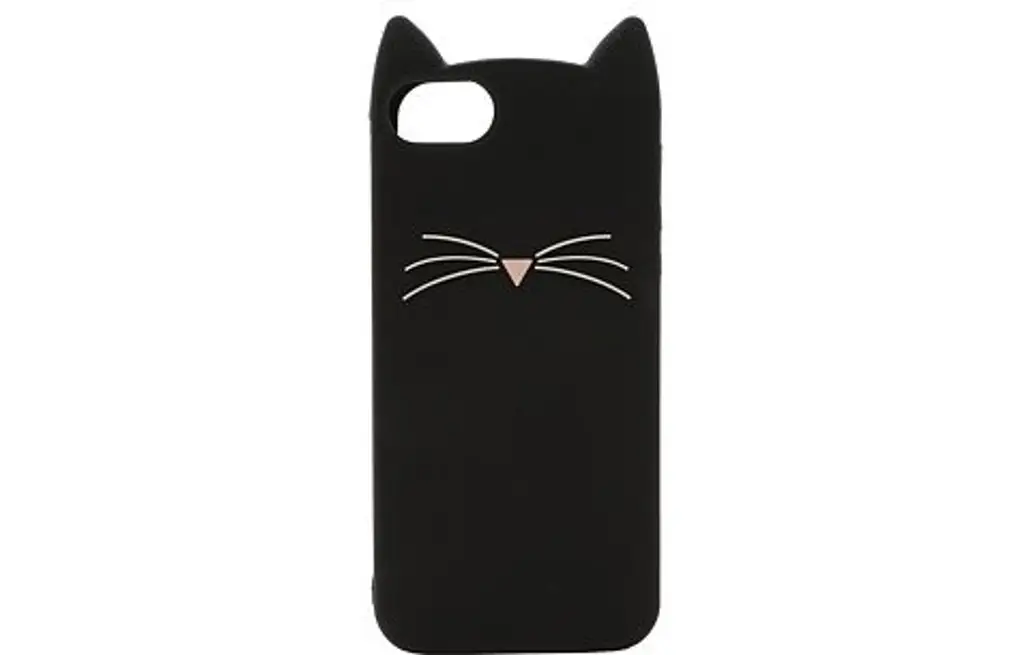Kate Spade New York Black Cat Silicone Phone Case