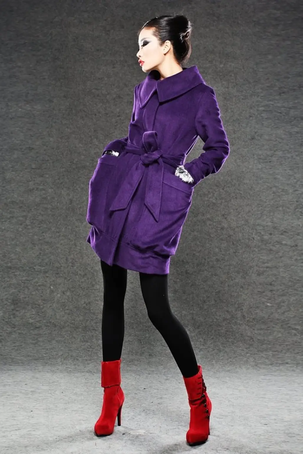 YL1dress – Purple Coat