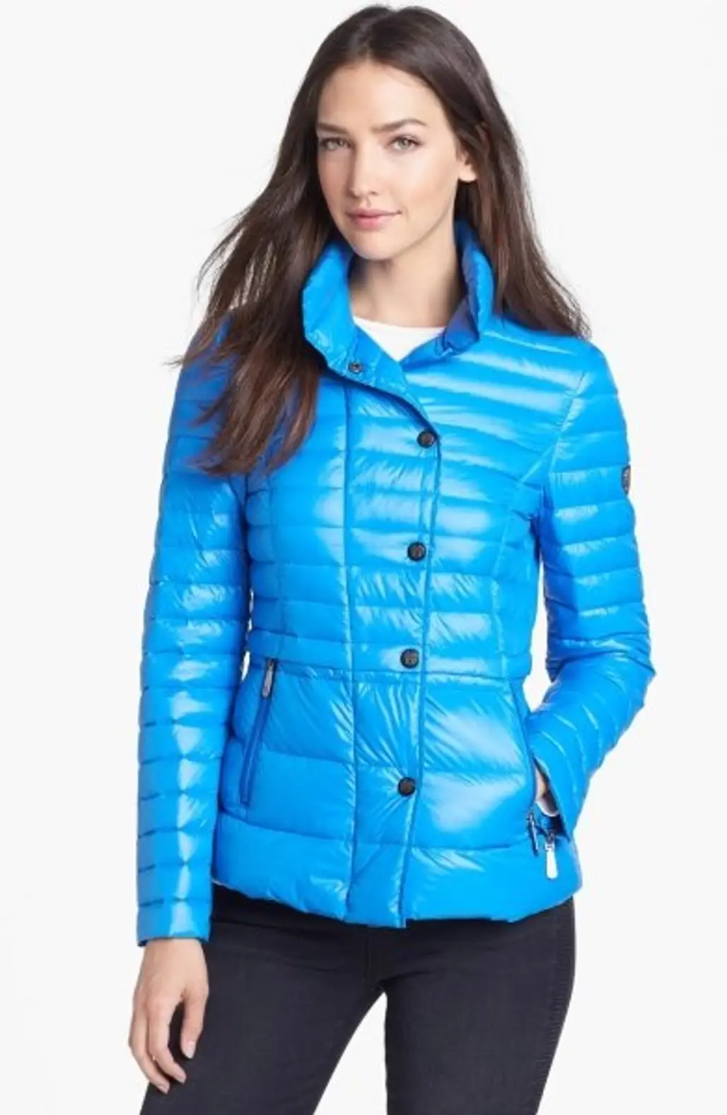 Vince Camuto – Asymmetrical Snap Front down Jacket