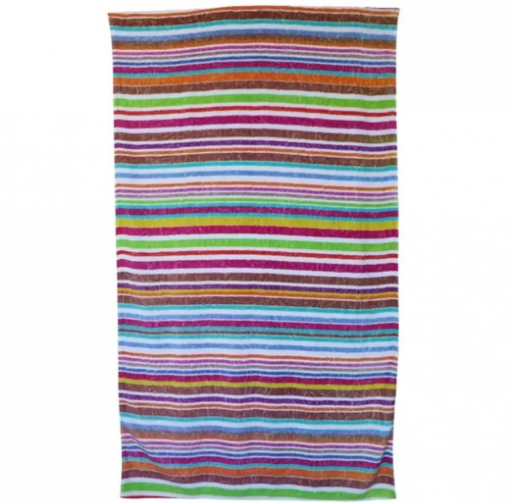 Fresco Towels Rainbow Stripe Beach Towel