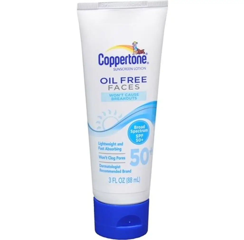Coppertone Oil Free Sunscreen Face Lotion SPF 50