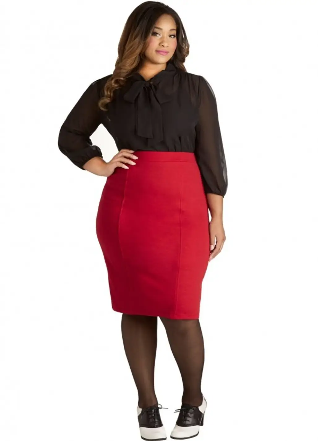 Modcloth – Style Essential Skirt in Red - plus Size