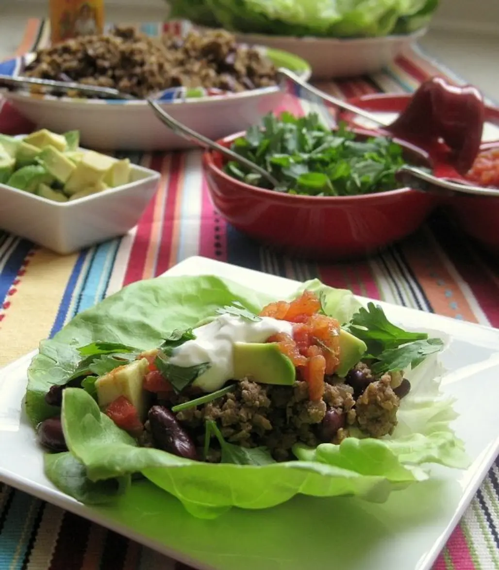 Avocado and Beef Lettuce Wraps