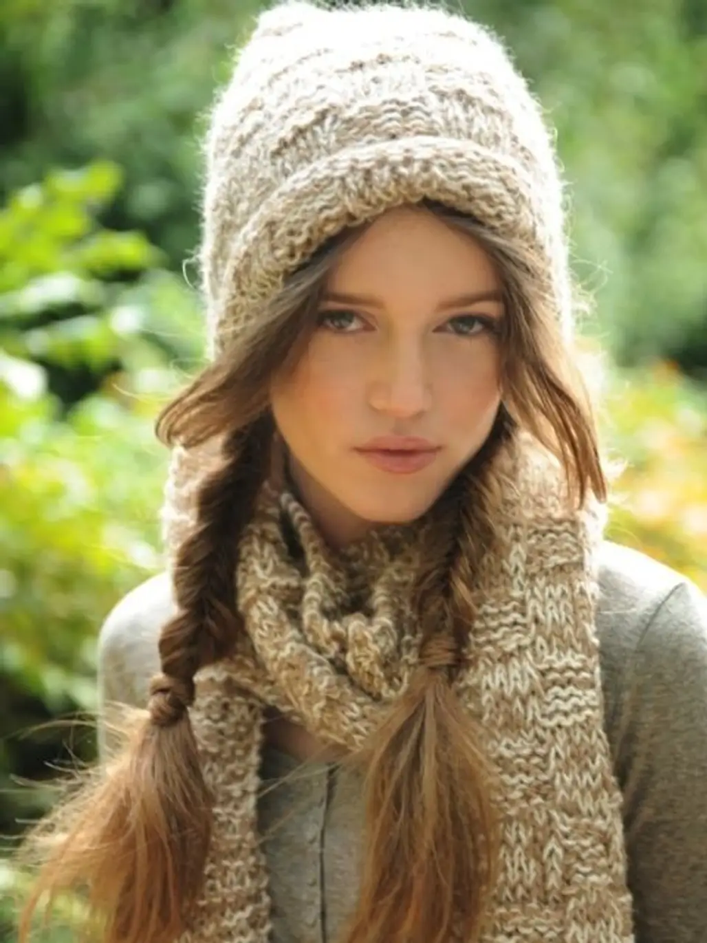 Connected Hat and Scarf