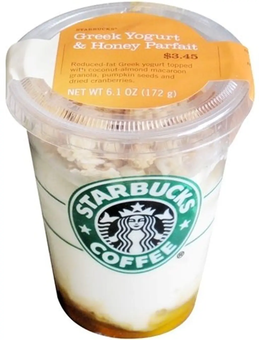Starbucks Greek Yogurt with Honey Parfait