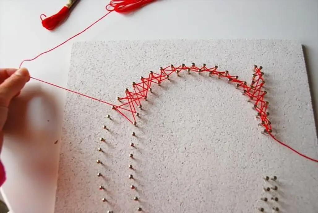 DIY String Art without Using a Hammer