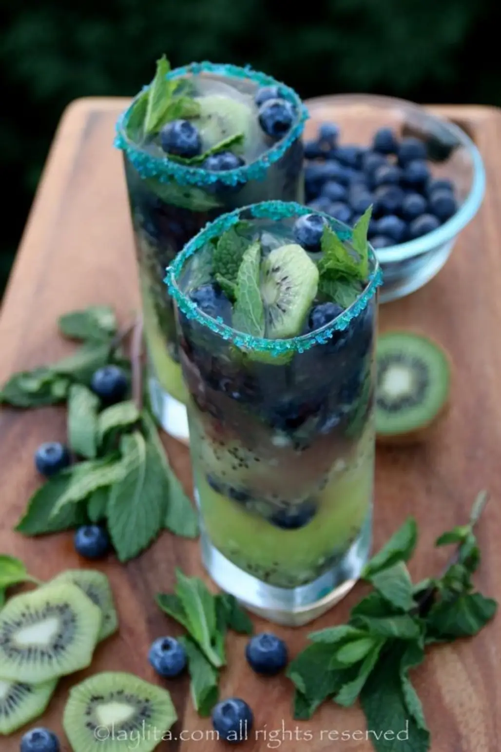 Kiwi Blueberry Mojito