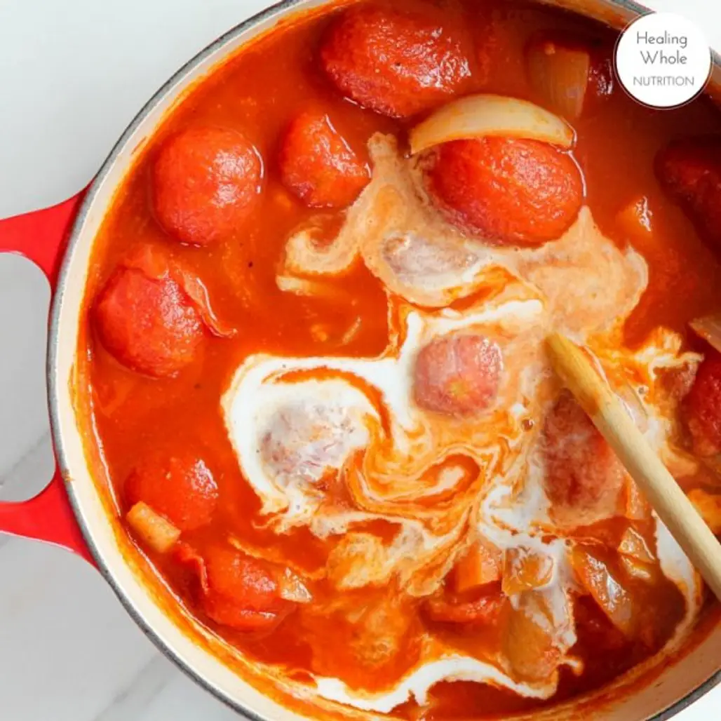 Creamy Tomato Soup Made with Coconut Milk