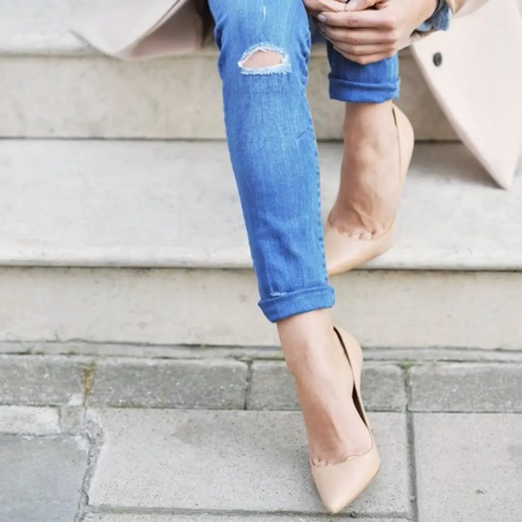 Wear Heels with a Low-cut Vamp