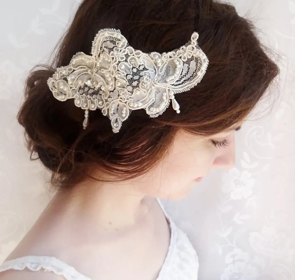 Tie Some Lace in Your Hair as a Headband or Ponytail Holder