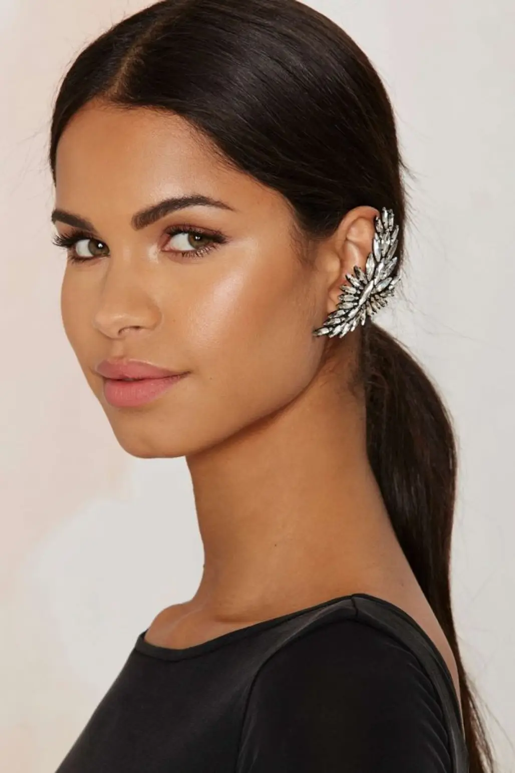 Nasty Gal ~ Feather or Not Pavé Ear Cuff