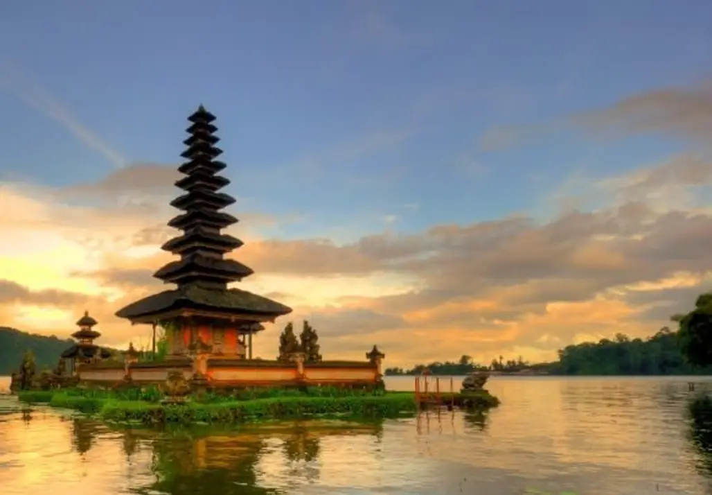 Pura Ulun Danu Bratan,Indonesia,Bedugul,tower,temple,