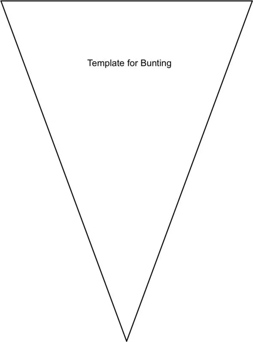 Bunting Template Two
