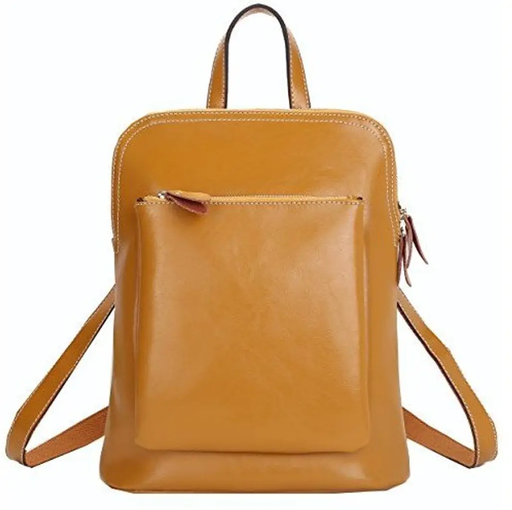 Fashion Genuine Leather School Girl Backpack
