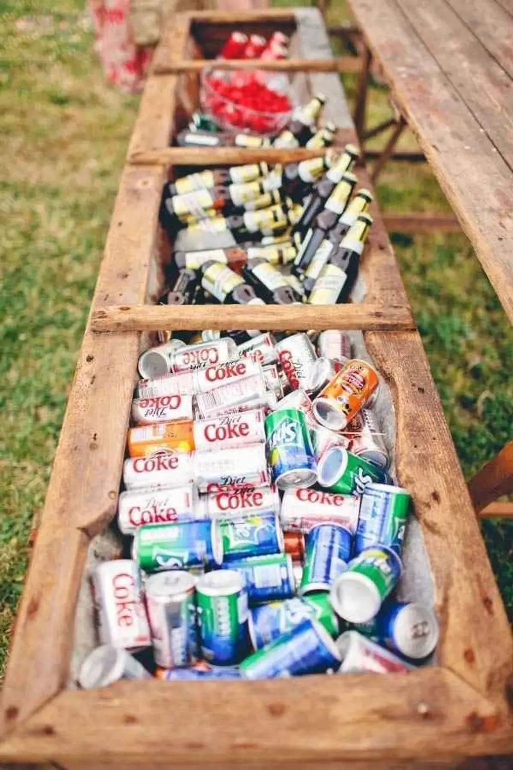 Use a Flower Box as a Rustic Drink Cooler