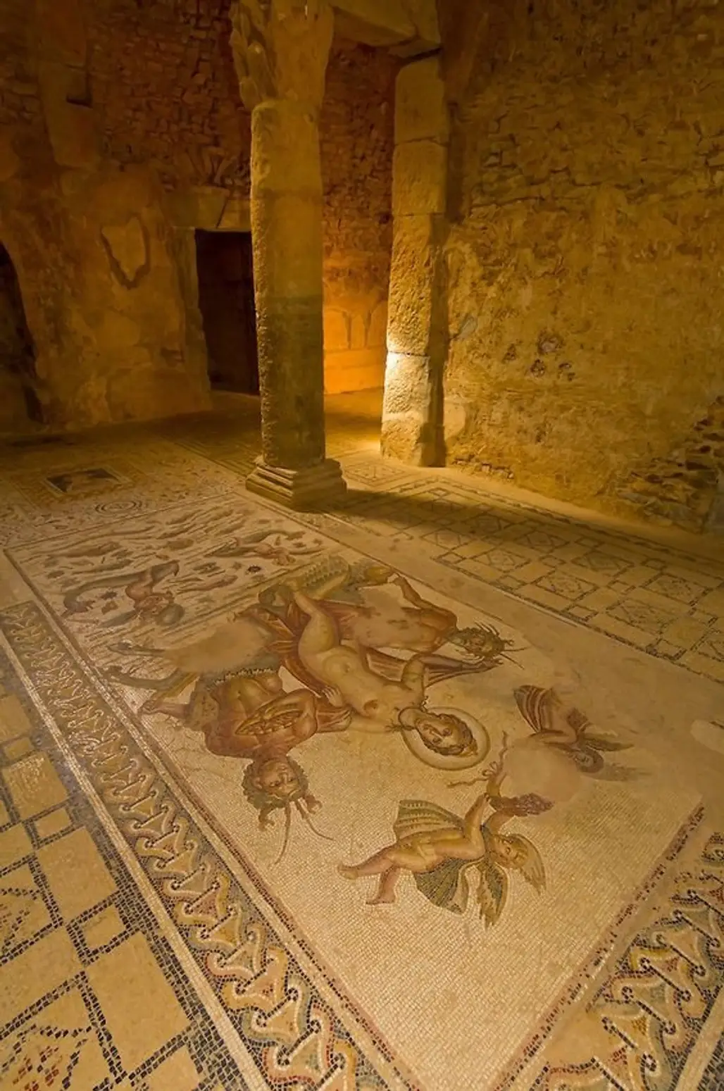 Mosaic of Venus and Centaurs, Bulla Regia, Tunisia