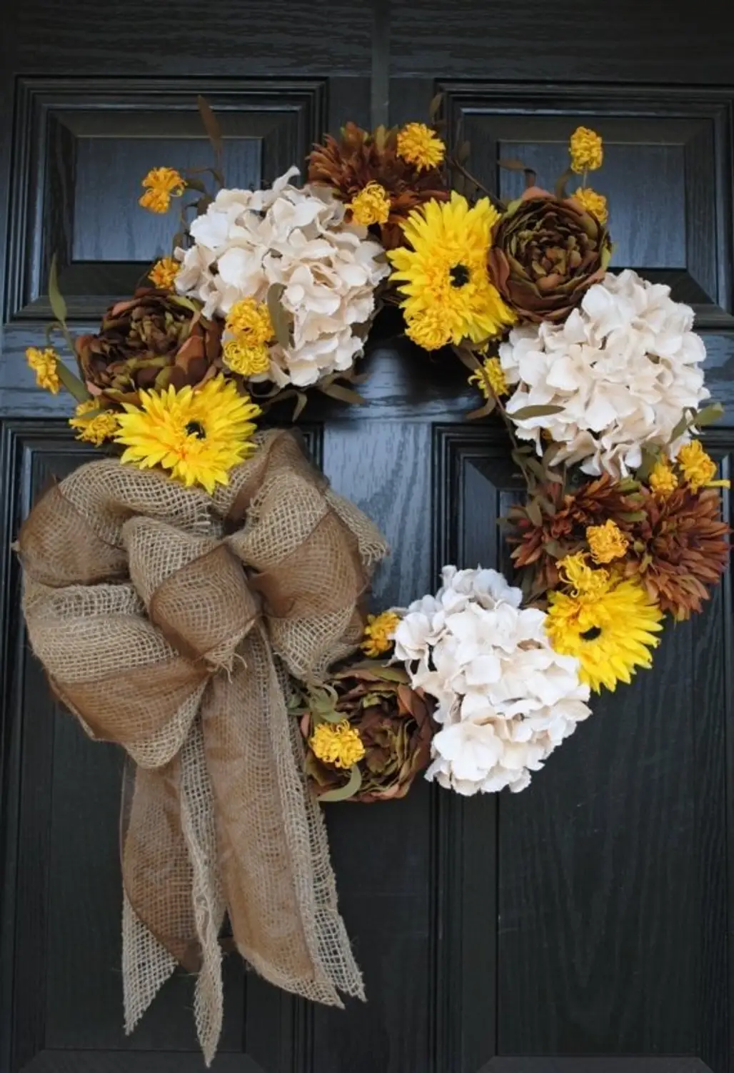 Brown Yellow and Cream Wreath