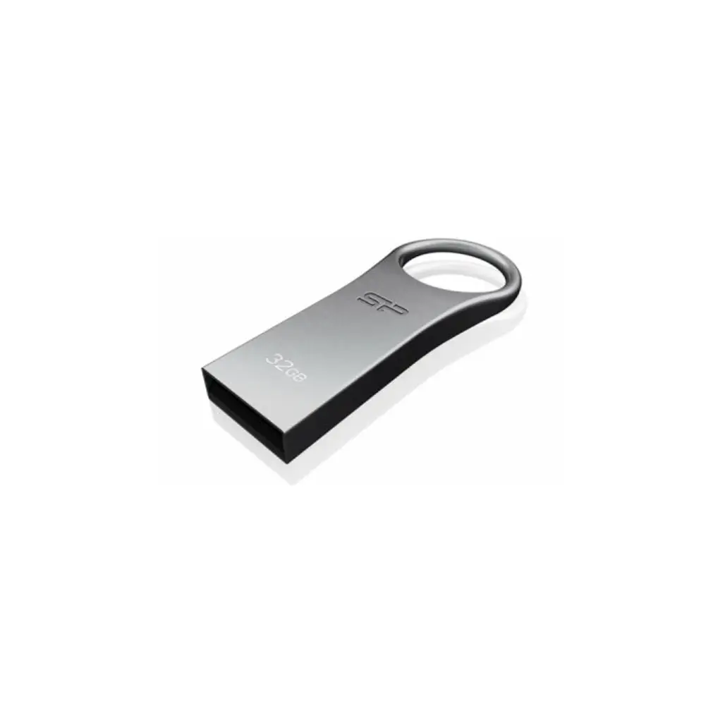 Silicon Power Firma ZN 32GB USB 2.0 Flash Drive, Silver Gray