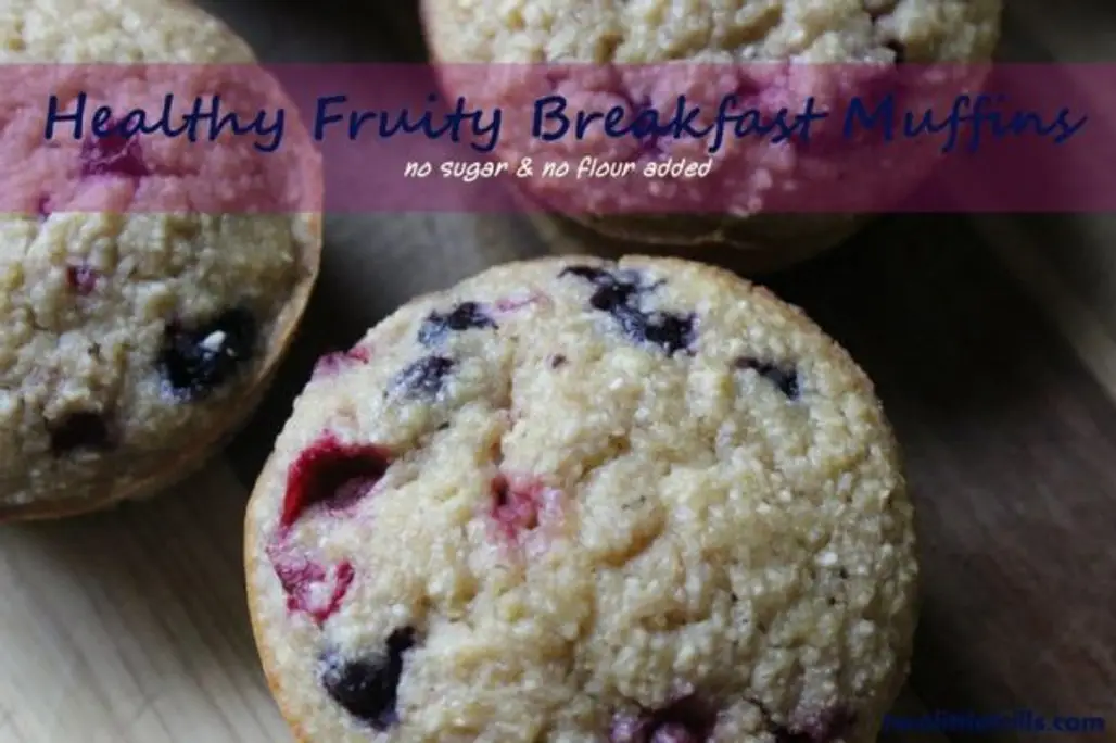 Healthy Fruity Breakfast Muffins