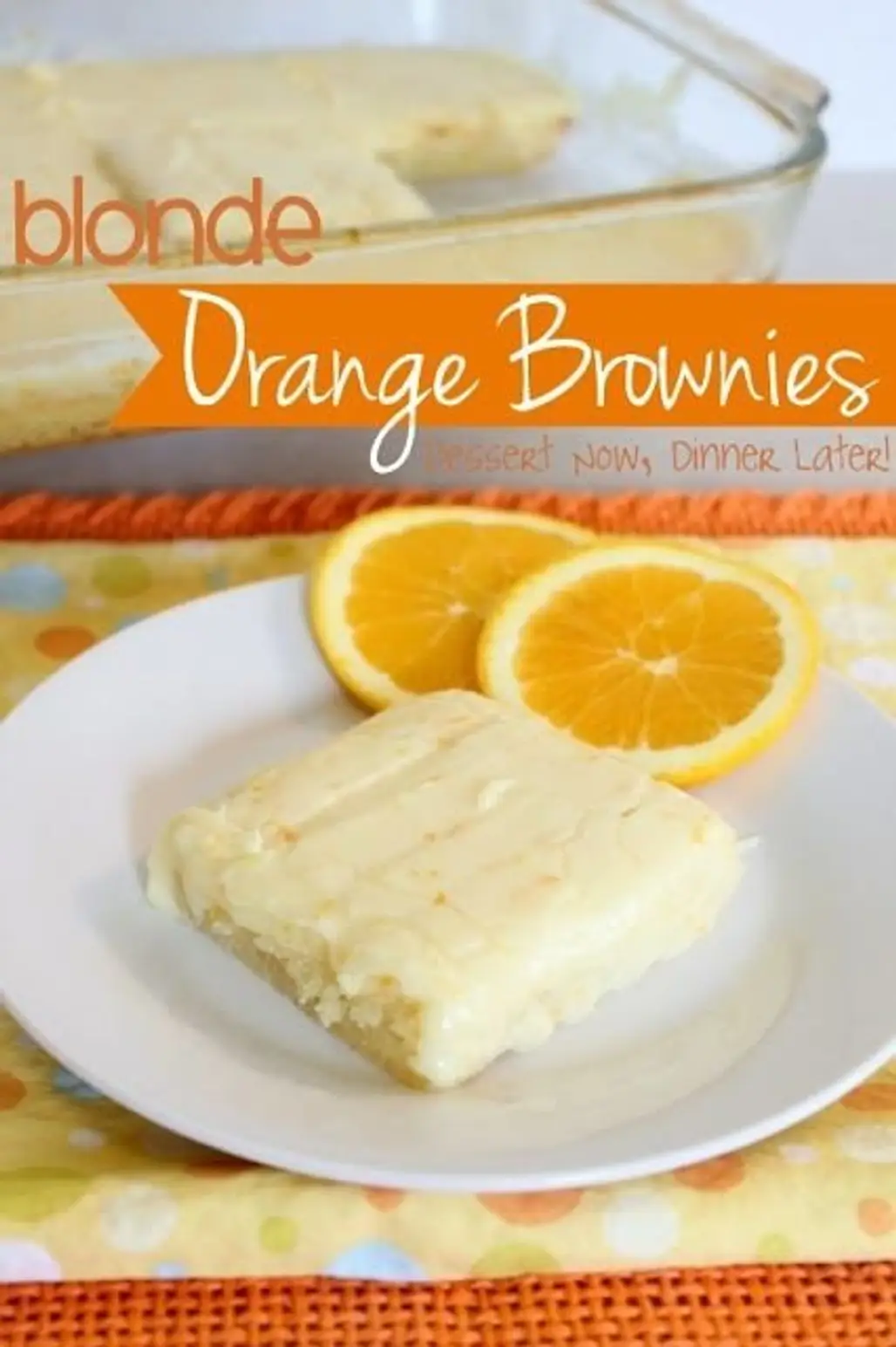 Blonde Orange Brownies