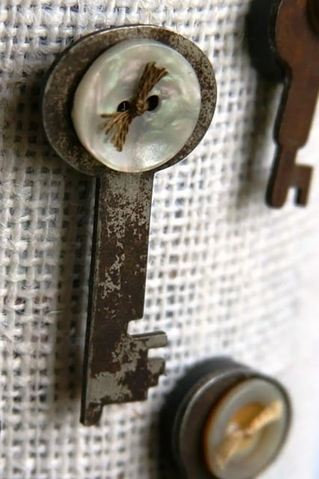 DIY Tutorial for Making Magnets from Vintage Keys