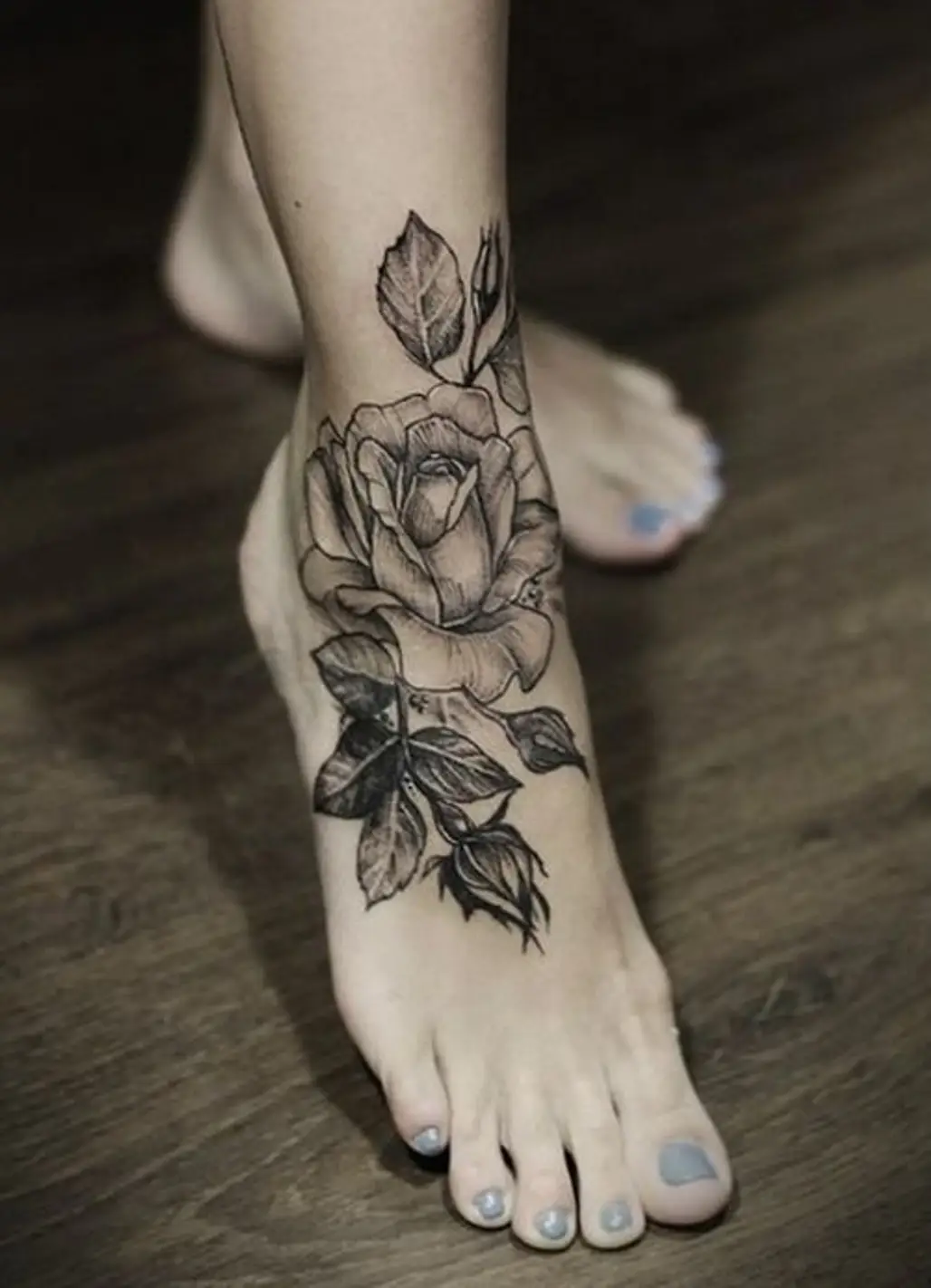 Jafaar Cool Black and White Snake Serpent Rose Flower Temporary Tattoo –  MyBodiArt