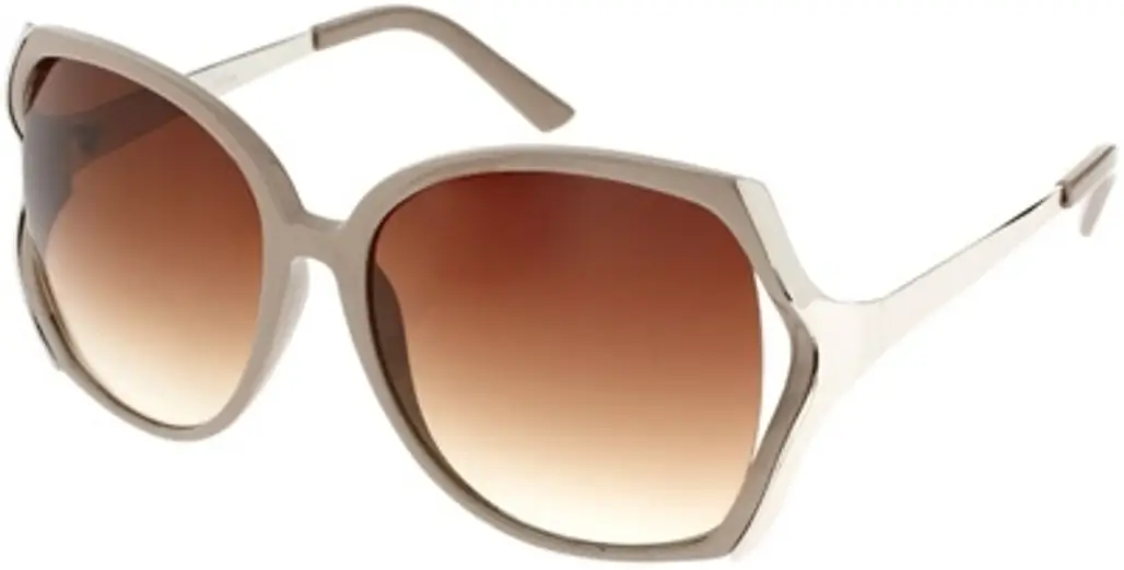 River Island Olivia Cream Sunglasses