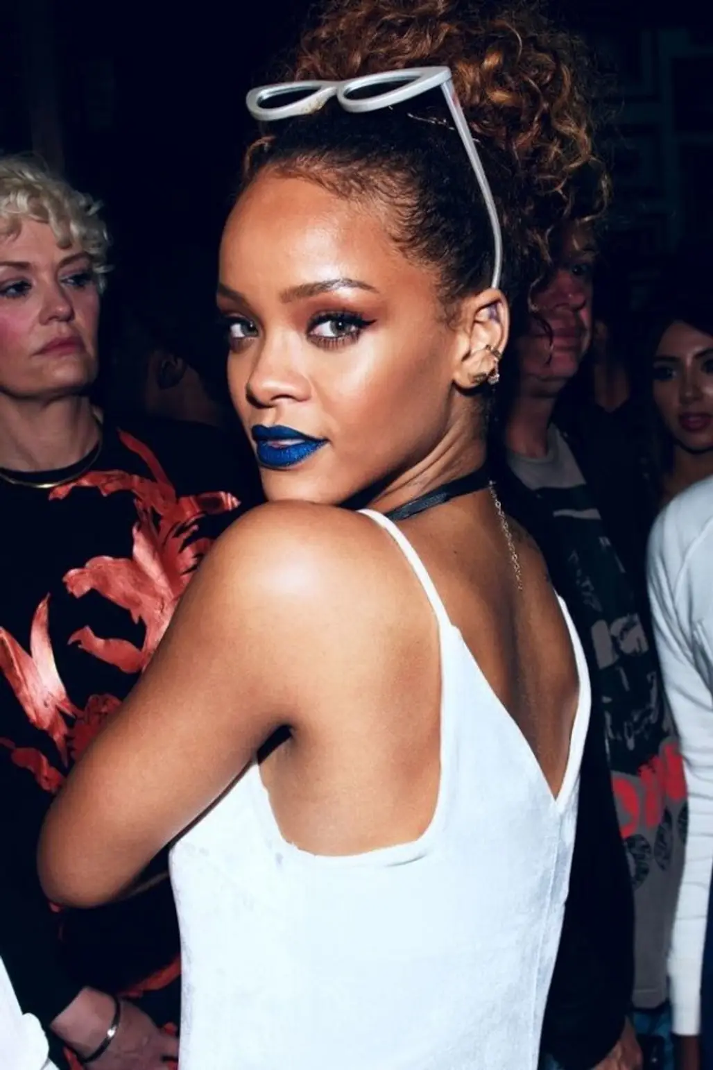 This Epic Glittery Blue Lipstick Was Actually Eyeliner