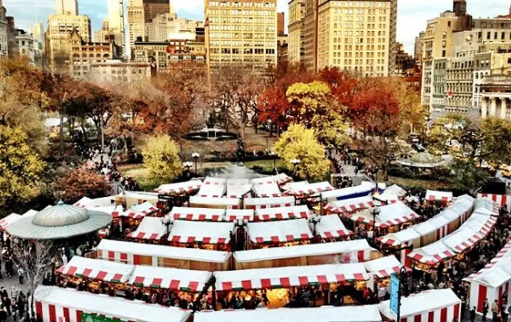 Union Square Holiday Market in New York City, New York