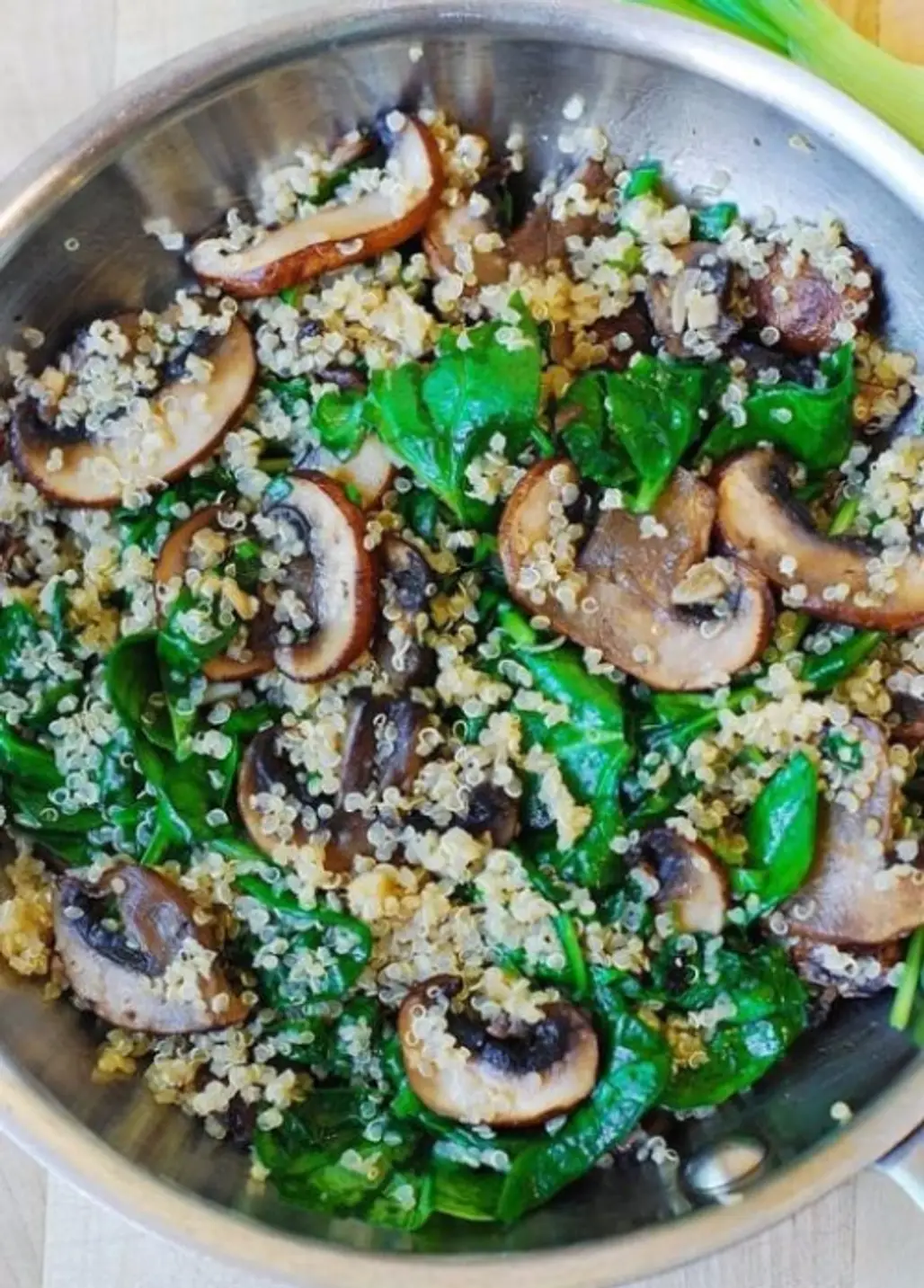 Spinach and Mushroom Quinoa
