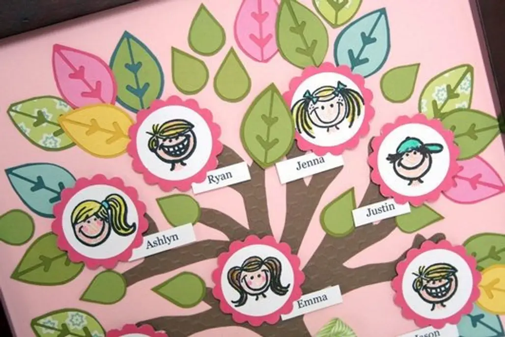 A Craft Showing Their New Family Tree
