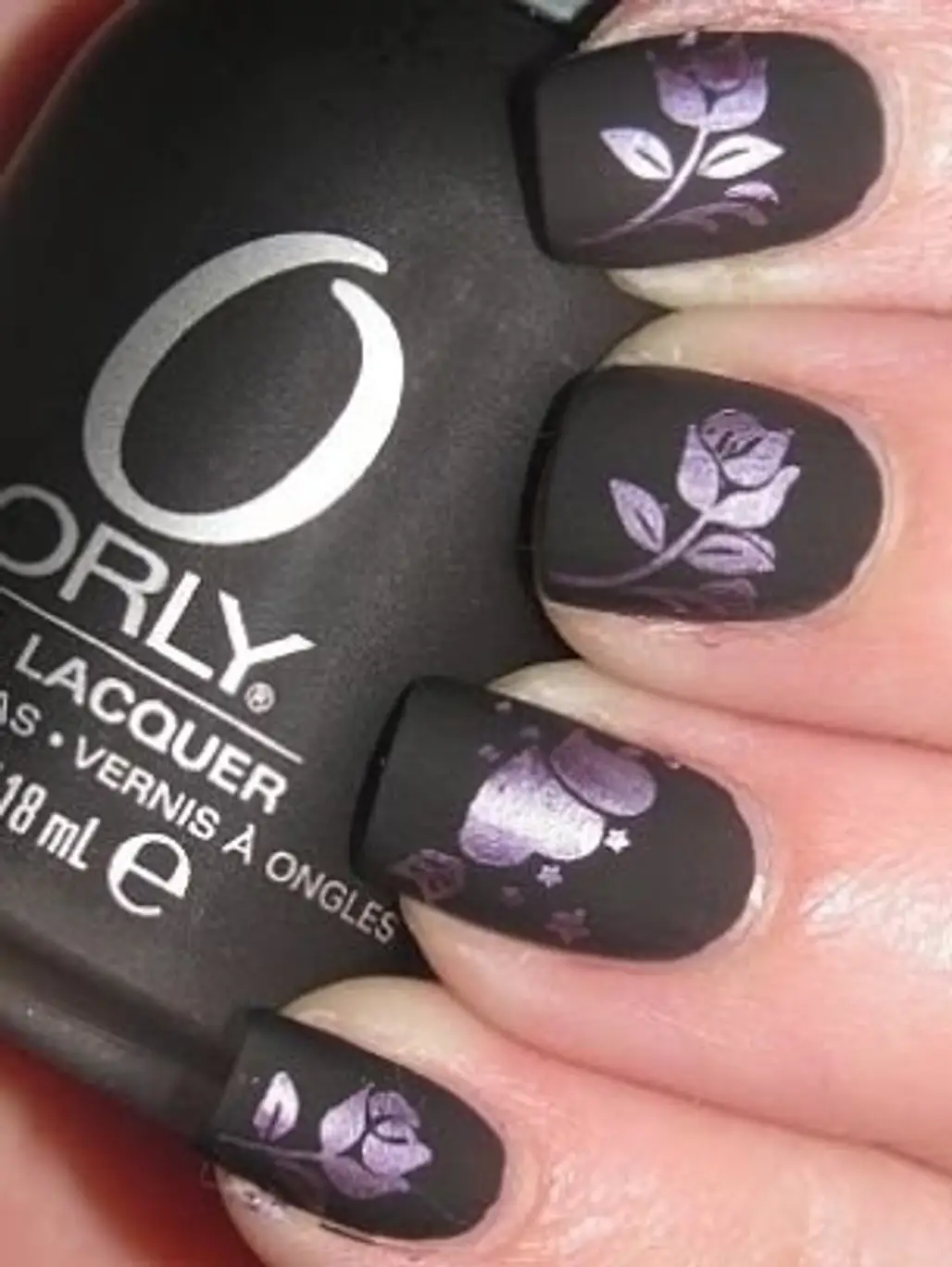 Orly,finger,nail,purple,pink,