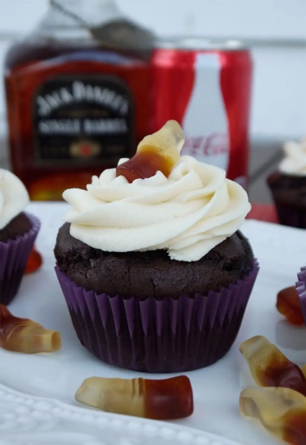 Jack Daniel's, food, cupcake, dessert, cake,