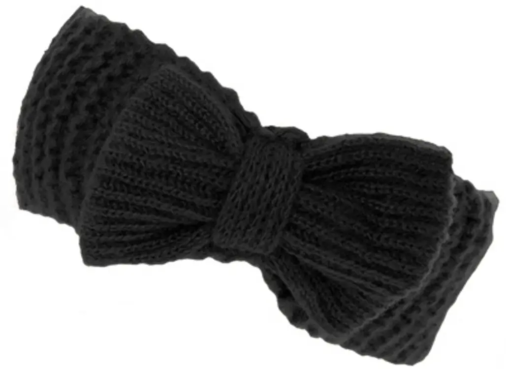 Dorothy Perkins Black Knitted Bow Headband