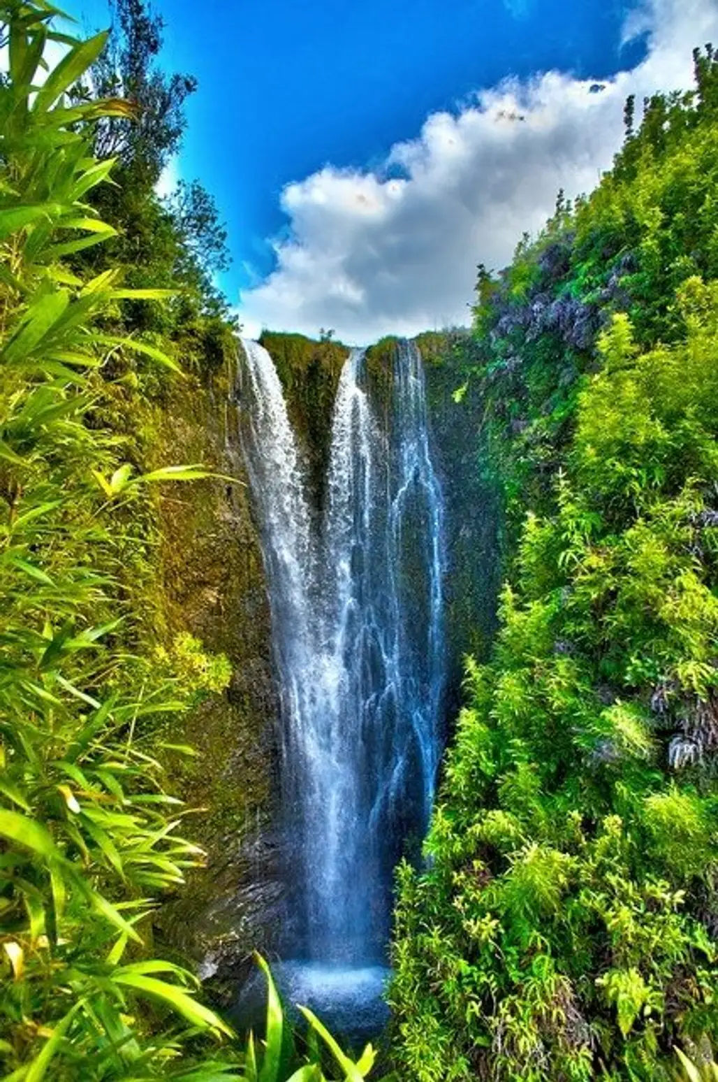 Secret Waterfall in Papaaea Ahupua`a, Haiku, Maui