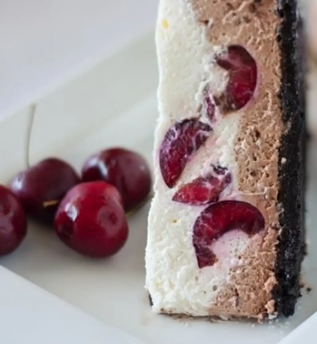 No-Bake Chocolate Cherry Cheesecake